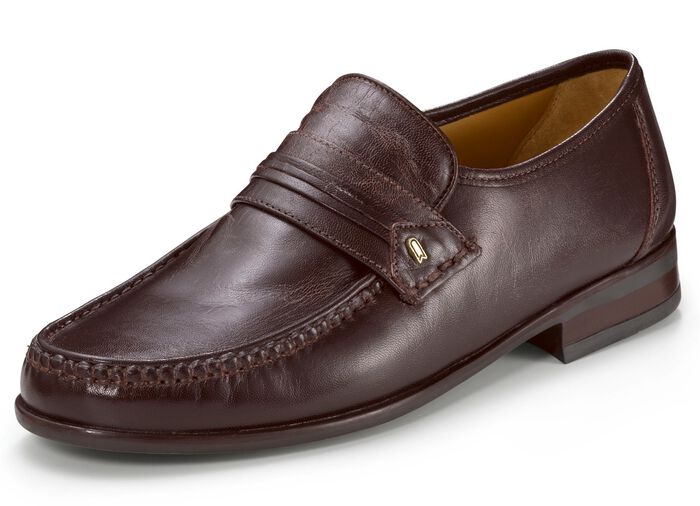 Mokassin-Slipper  aus Chevreauleder BORDEAUX