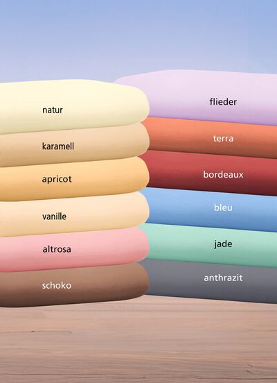 Biber-Betttuch aus 100% Baumwolle 