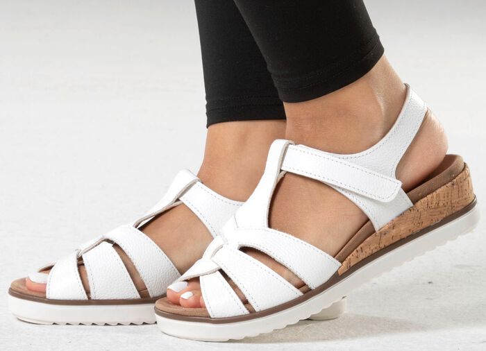 ELENA EDEN, bequeme Damen-Sandalen, Weite H, mit herausnehmbarem Fussbett 