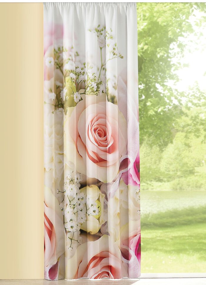 Fensterdekoration mit farbbrillantem Digitaldruck 