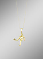 Fussballspieler-Anh&auml;nger aus Gold 