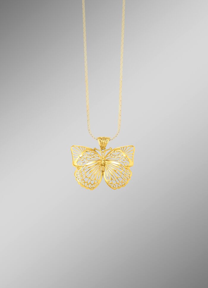 Filigraner Schmetterlings-Anh&auml;nger 