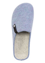 Laurina, trendige Damen-Hausschuhe, Weite G, mit anatomisch geformtem Fussbett HIMMELBLAU