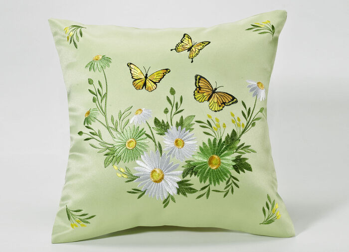 Tisch- und Raumdekoration mit Blumen und Schmetterlingen GRÜN