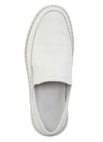 GINO GALANTE Slipper aus genarbtem Nappaleder NATURWEISS