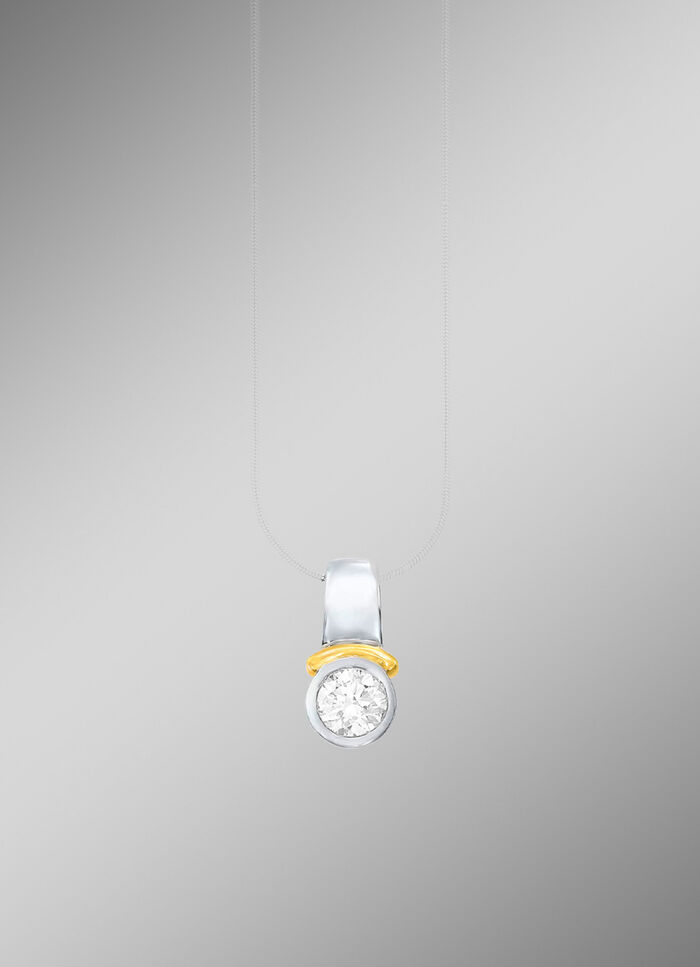 Wundersch&ouml;ner Anh&auml;nger aus Platin mit Brillanten 