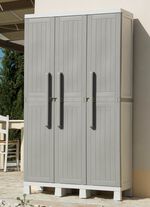 Ger&auml;teschrank, 3-t&uuml;rig GRAU