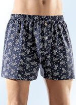 Viererpack Boxershorts, Paisley-Dessin allover