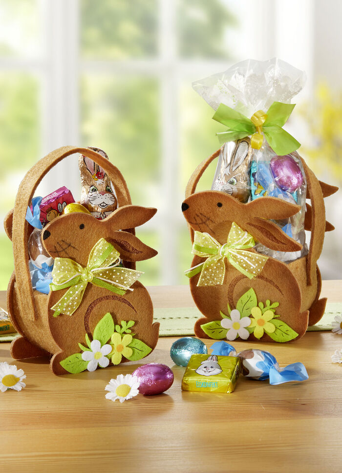 Filzh&auml;schen mit s&uuml;sser F&uuml;llung, 2er-Set 