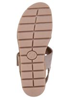 ELENA EDEN, modische Damen-Sandalen, Weite H, mit herausnehmbarem Fussbett SAND-BEIGE