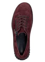 ELENA EDEN, bequeme Damen-Schn&uuml;rschuhe, Weite H, mit herausnehmbarem Fussbett BURGUND