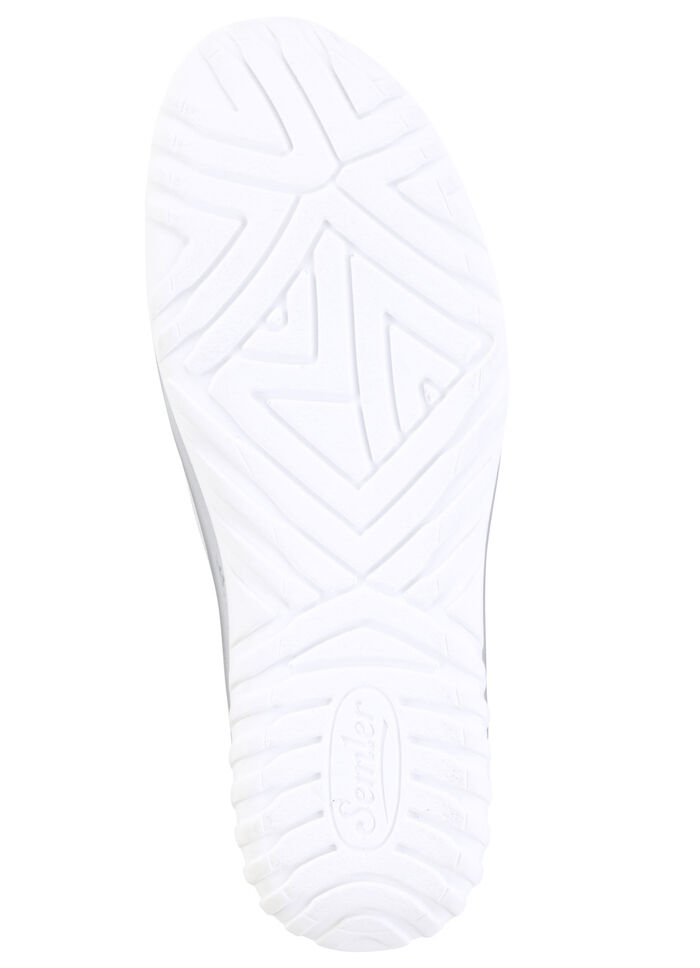 ELENA EDEN Sneaker aus genarbtem Kalbleder WEISS