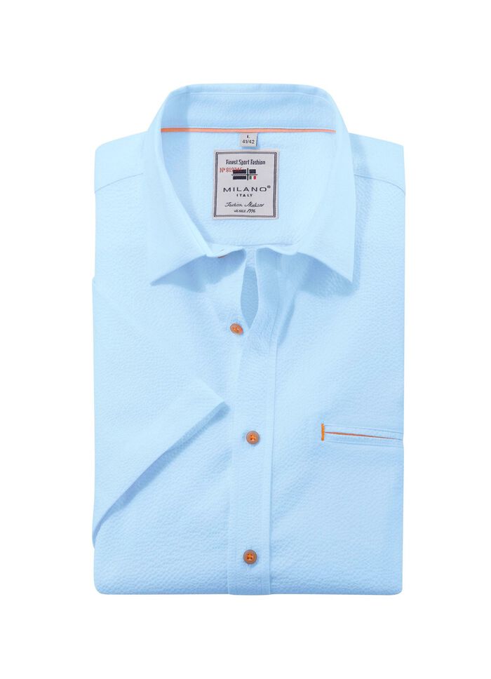 Seersucker Hemd von &laquo;Milano Italy&raquo; in 3 Farben 