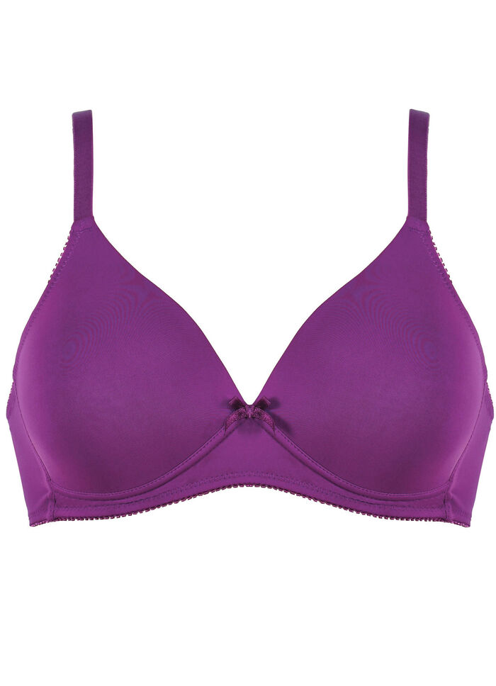 Naturana Zweierpack BH mit gepolsterten Cups 1X BROMBEER, 1X WEISS