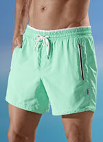 Bomain Badeshorts mit Reißverschlüssen, Microfaser MINT
