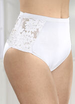 Viererpack Slips mit elastischer Spitze 