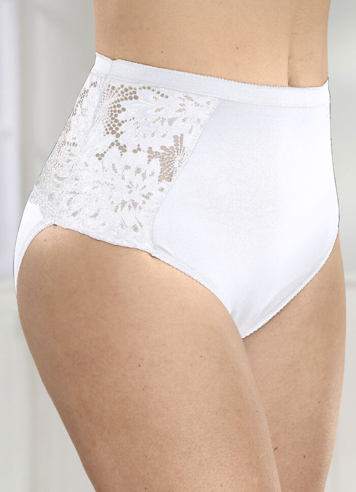 Viererpack Slips mit elastischer Spitze 