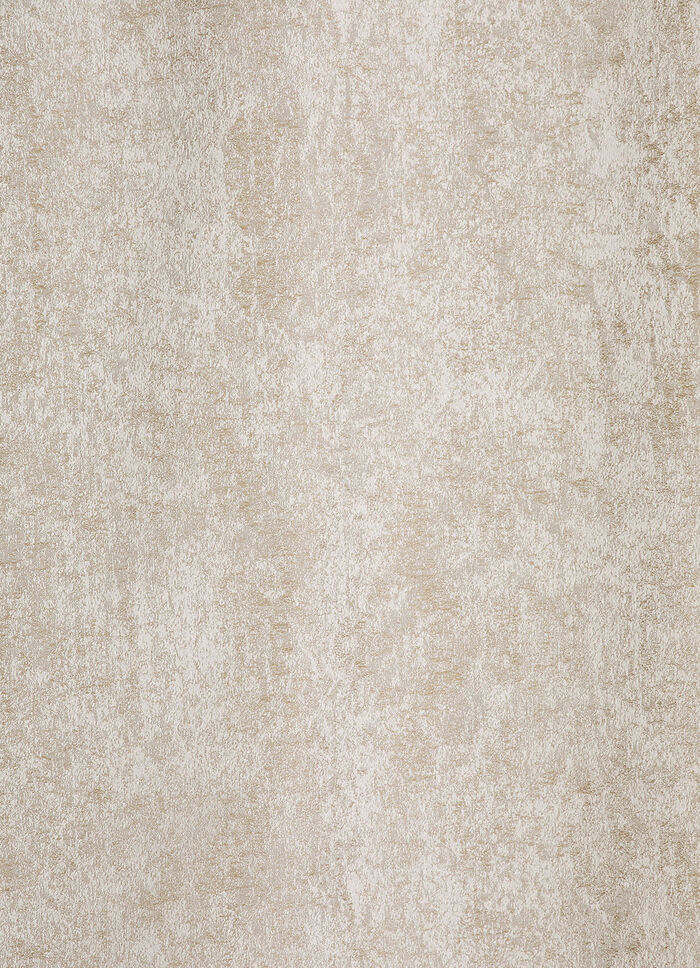 Edel glänzender Übervorhang mit Universalschienenband BEIGE