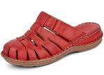 Gemini Clog aus schattiertem Rind-Nappaleder ROT