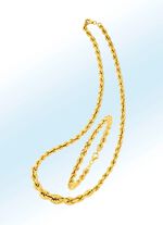 Klassische Kordelketten-Garnitur aus Gold 