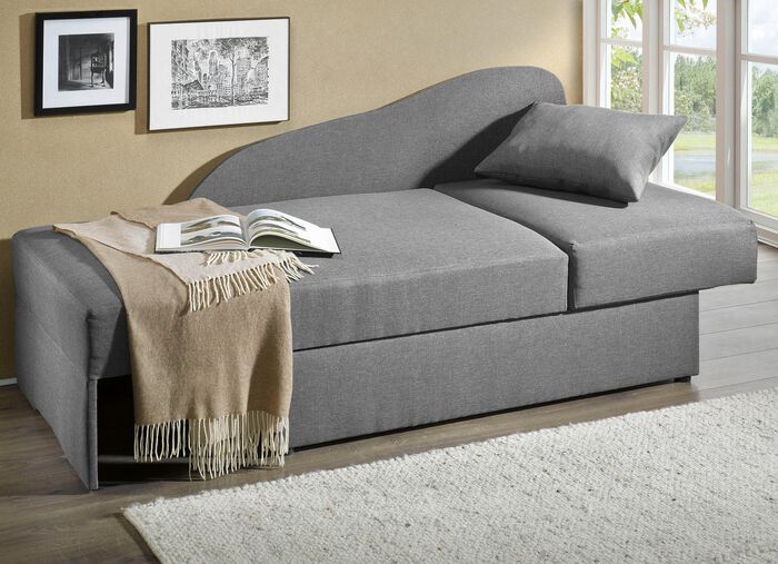 Schlafsofa mit Bonnellfederung GRAU