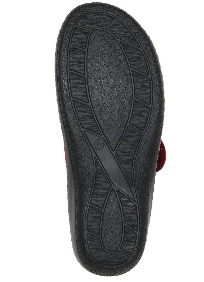 ELENA EDEN, klassische Damen-Pantoletten, Weite H, mit herausnehmbaren Fussbett 