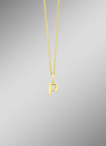 Buchstaben-Anhänger mit Panzerkette 