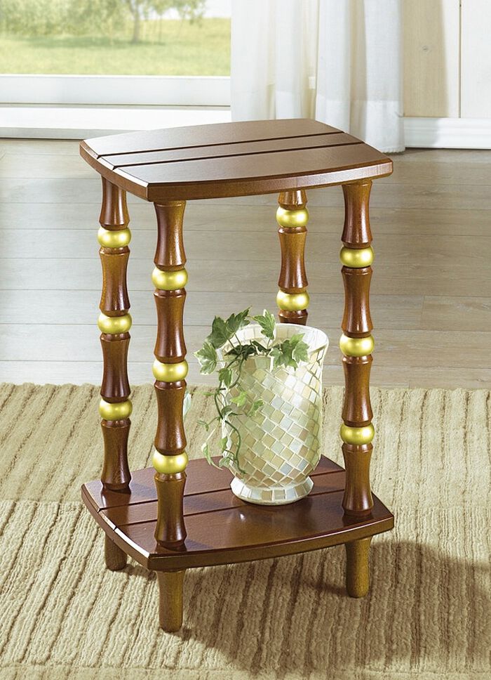 Kleiner Beistelltisch in verschiedenen Farben EICHE RUSTIKAL