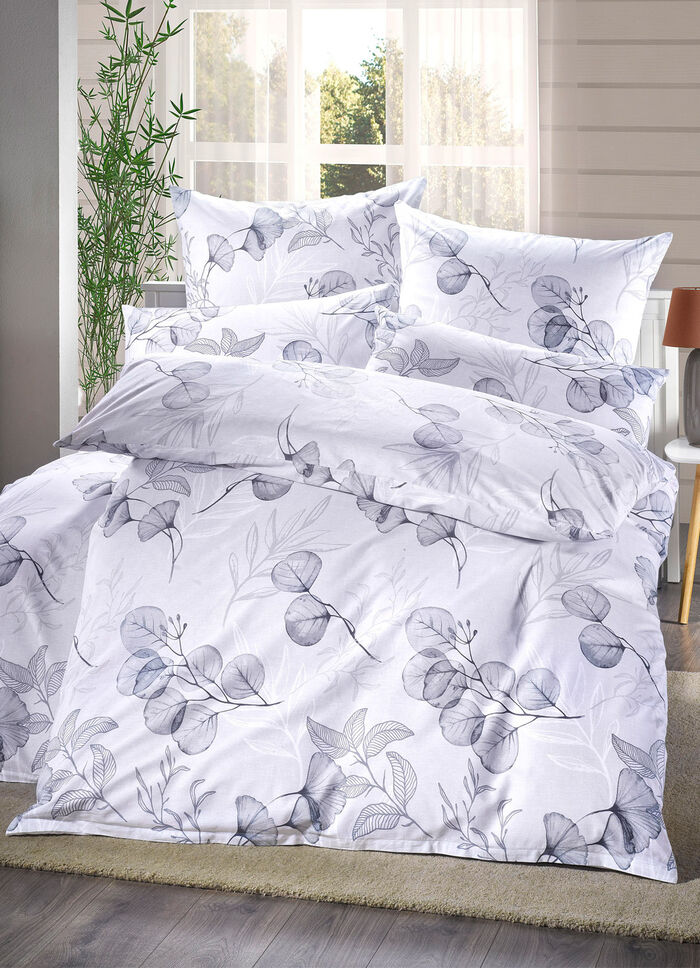 Bettw&auml;sche-Garnitur in Renforc&eacute;-Qualit&auml;t GRAU