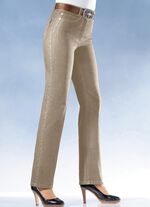 Bauchweg-Jeans in 8 Farben BEIGE