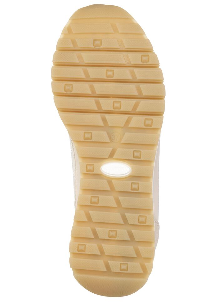 ELENA EDEN, elegante Damen-Sneaker, Weite G, mit herausnehmbarem Fussbett BEIGE-WEISS