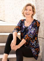 Wundersch&ouml;nes Longshirt mit Pl&auml;ttchenzier 