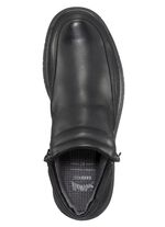 Wetterfeste Stiefelette mit zwei Reissverschl&uuml;ssen SCHWARZ