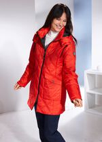 Jacke mit abnehmbarer Kapuze SIGNALROT