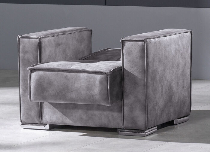 Sessel mit Bettfunktion HELLGRAU