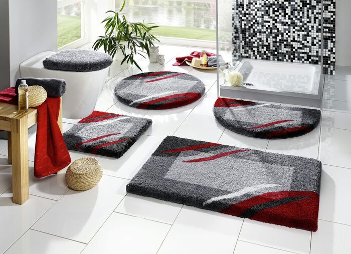 Besonders weiche Badgarnitur von Grund ROT-GRAU