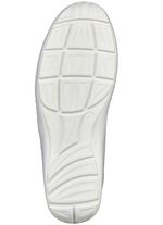 Waldl&auml;ufer, bequeme Damen-Slipper, Weite H, mit herausnehmbarem Fussbett NATURWEISS