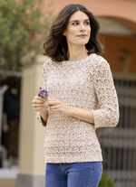 Pullover aus hochwertigem Multicolor-Effektgarn 