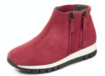 Bootie mit zwei Reissverschlüssen ROT