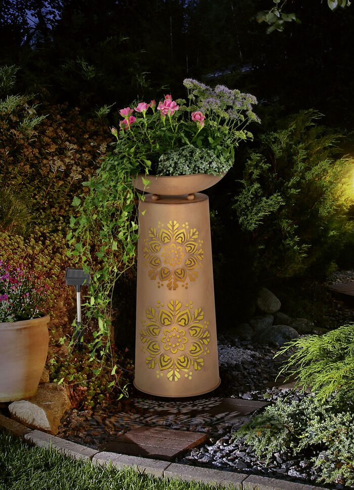 Deko-Säule mit Mandala-Motiv 