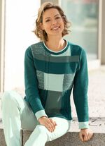 Pullover mit Patchworkdessin  