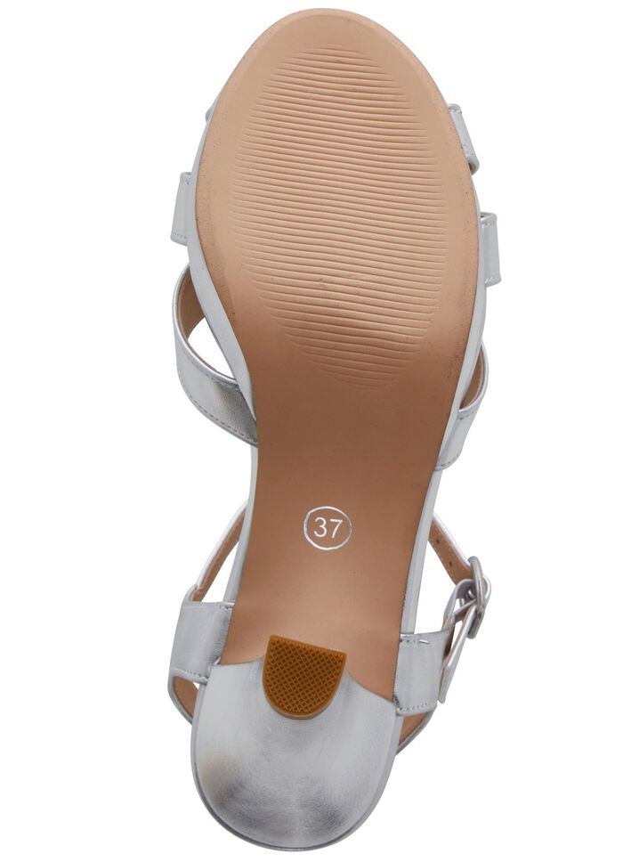 Andrea Conti Riemchen-Sandalette mit verdecktem Gummizug 