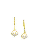 Ohrringe mit Zirkonia und Süsswasser-Zuchtperlen 