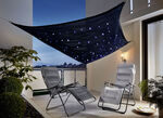 LED-Sonnensegel SCHWARZ-BLAU