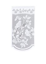 Fenster- und T&uuml;rbehang V&ouml;gelchen, verschiedene Farben WEISS