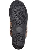 Zweierpack, gef&uuml;tterte Herren-Hausschuhe, mit Wolle 1XBRAUN,1XBLAU