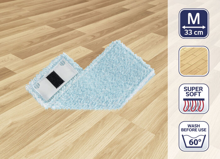 Wischbezug für Leifheit Clean Twist M Ergo mobile WEISS-TÜRKIS