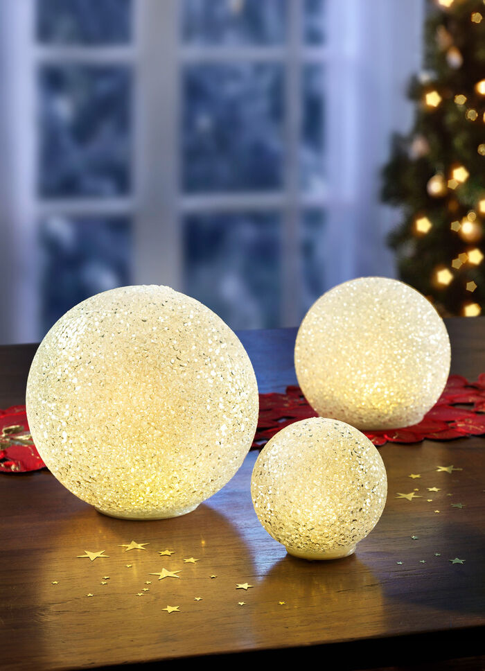 Batteriebetriebene LED-Kugel, 3er-Set 