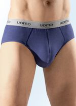 Fünferpack Slips, uni mit Elastikbund 