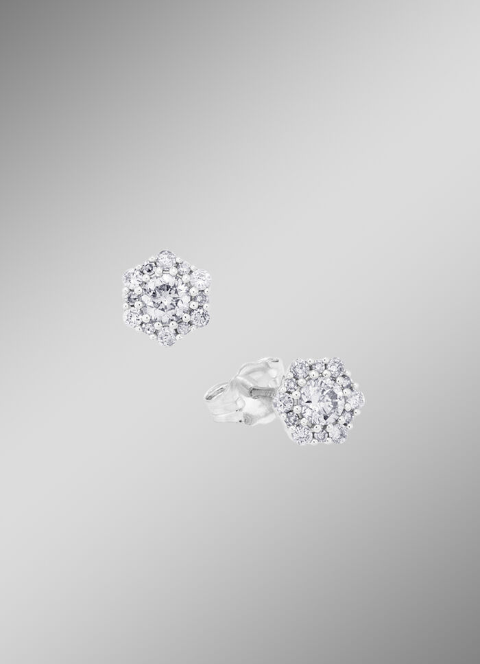 Eleganter Ohrstecker mit Brillanten 